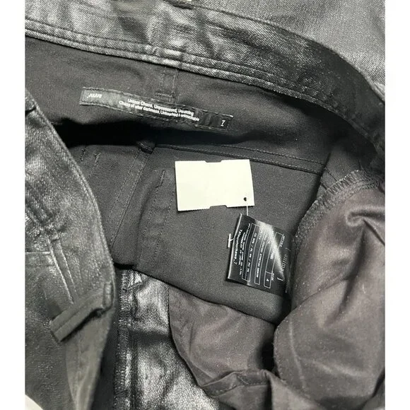 JULIUS Anima Mylar Slim Jeans Style 897PAM8 in Black